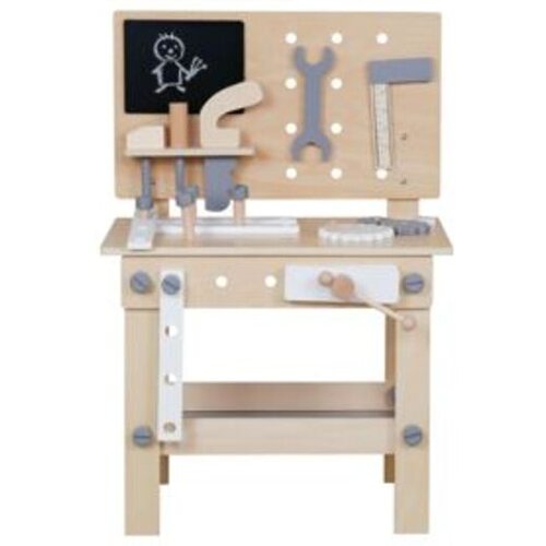 ECO TOYS drvena radionica sto za alat W03D076E Slike