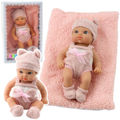 Baby Doll with Blanket, White and Pink Clothes, Hat, 18 cm Cijene