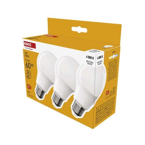  LED žarnica Basic A60 / E27 / 9,4 W (60 W) / 806 lm / Nevtralna bela 3/1 Slike