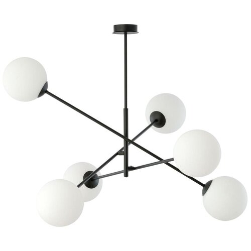  Luster na šipci LINEAR 6xE14/10W/230V crna/bela Cene