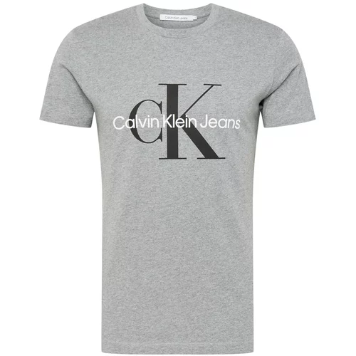 Calvin Klein Jeans Majica siva melange / crna / bijela