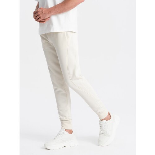 Ombre BASIC men&amp;#039;s cotton sweatpants joggers - cream Slike