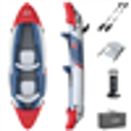 Bestway kajak Hydro-Force Lite-Rapid x2, 321 x 100cm K65077 1 čamac, 2 vesla, 1 ručna pumpa, 2 peraja, 1 torba za no&amp;scaron;enje, Zakrpа za popravku Slike