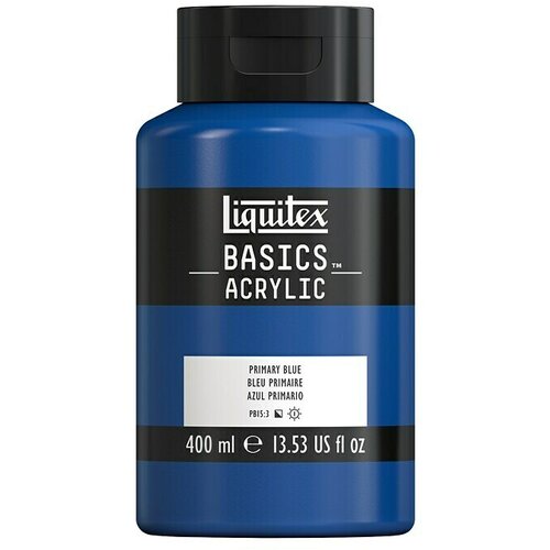 LIQUITEX Basics Akrilna boja (Primarno plava, 400 ml, Boca) Slike