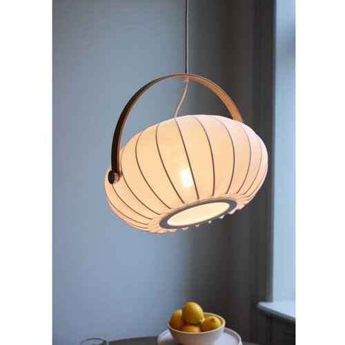 Halo Design 746347 - Visilica na sajli DC 1xE27/40W/230V, &amp;Oslash; 40 cm, bela/hrast Slike