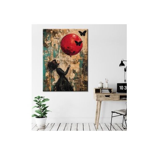 WALLXPERT Dekorativna slika na platnu, 70x100cm, Šareno Cene