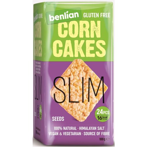 Benlian Food GALETE CORN CAKES SLIM SEMENKE 100G Cene
