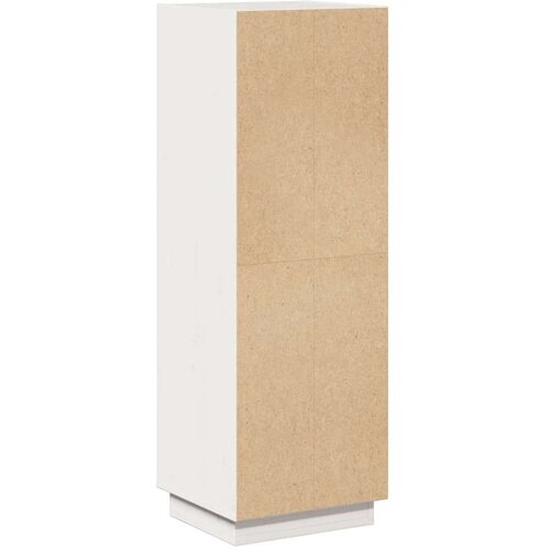 VidaXL Visoka komoda bijela 37 x 34 x 110 cm od masivne borovine Slike