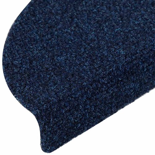  Prostirke za stepenice, samoljepljive, 15 kom 56x17x3 cm, tamnoplave, poluokrugle Slike