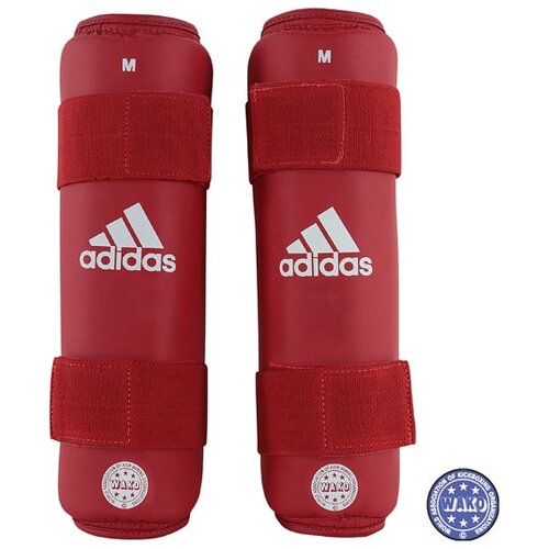 PrideShop WAKO kickboks &amp;scaron;čitniki za golen Adidas &amp;ndash; ADIWAKOSG01 - Rdeča , XL Slike