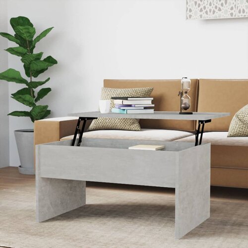 Furnova Klubska mizica betonsko siva 80x50,5x41,5 cm konstruiran les, (21914065) Cene
