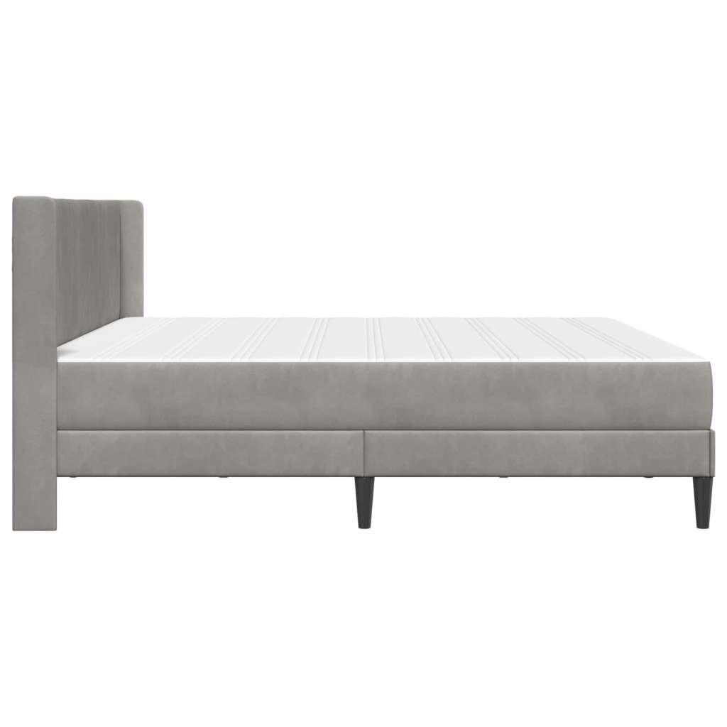  Okvir za krevet Svijetlo siva 200 x 200 cm Bar&amp;scaron;un - Svjetlosiva 200 x 200 cm Slike