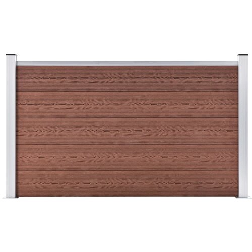 vidaXL Vrtna ograja WPC 180x105 cm rjava Cene