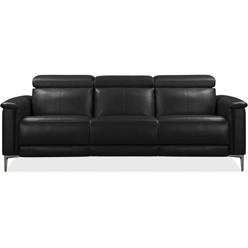 St&amp;oslash;raa Črna sedežna garnitura iz umetnega usnja 222 cm Lund &amp;ndash; Slike