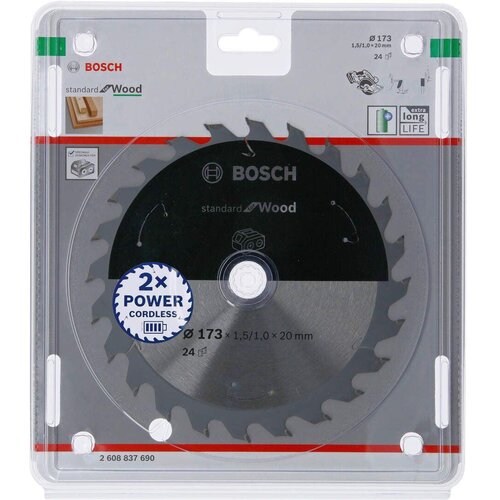 Bosch Standard for Wood list kružne testere za akumulatorske testere 173x1,5x20 T24 Cene
