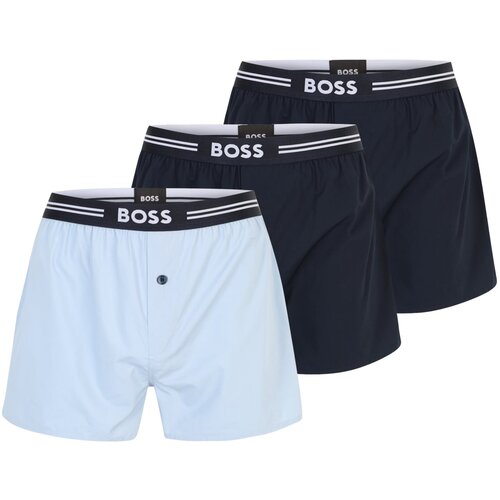 BOSS Black Bokserice mornarsko plava / svijetloplava / bijela Slike