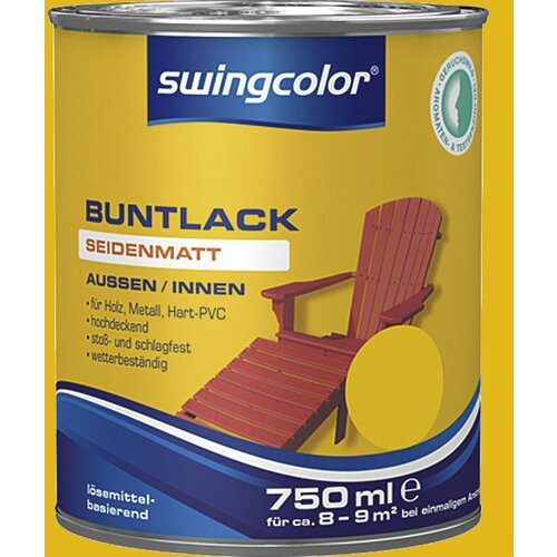 SWINGCOLOR Barvni lak (svilenkasto mat; barva: rumen-oranžna; 750 ml) Cene