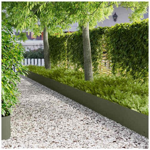vidaXL Ograda oko Travnjaka 20 kom. 103 x 30 cm Čelik Maslinastozelena - Maslinastozelena 20 30 cm Cijene