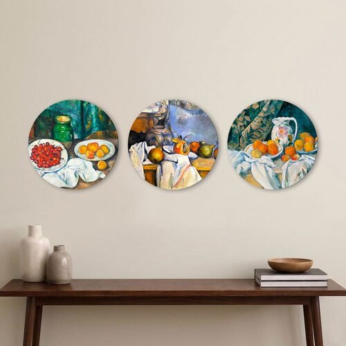 WALLXPERT 3YMDF11878 Multicolor Decorative MDF Painting (3 Pieces) Cene