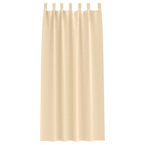 VidaXL Zavjese sa zavjesama 2 pcs Krema 260 x 140 cm Poliester Slike