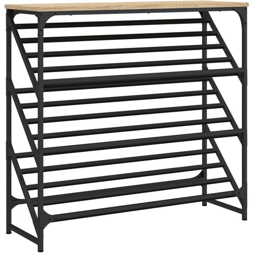 Maison Chic Regal za čevlje - Polica za čevlje sonoma hrast 90x30x85 cm inženirski les, (21778207) Slike