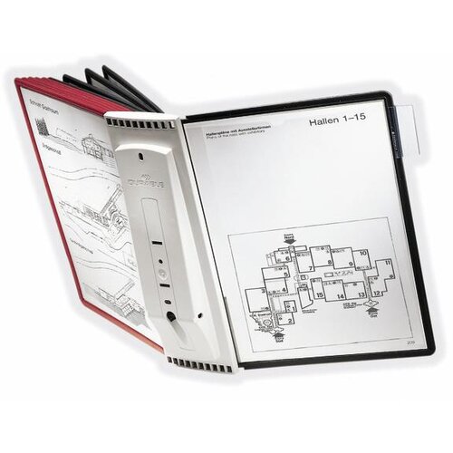 Durable stojalo Sherpa z 10 mapami (5631), stensko DU563100 Slike