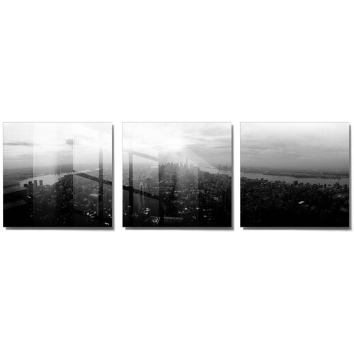 Wallity Slike v kompletu 3 ks 40x40 cm City &amp;ndash; Wallity Slike