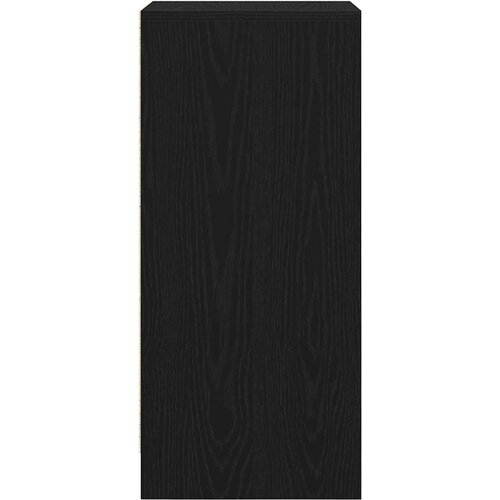 vidaXL Omarica za čevlje črni hrast 29,5x34x76 cm inženirski les Cene