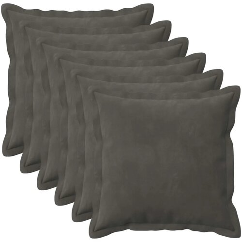  Presvlaka za jastuk 6 pcs HOUTEN Tamnosiva 50 x 50 cm Bar&amp;scaron;un - Tamnosiva 50 x 50 cm 6 Slike