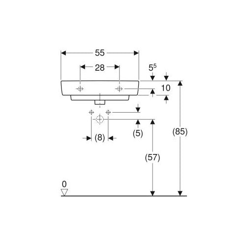 Geberit lavabo zidni selnova compact 550X370 501.509.00.7 Slike