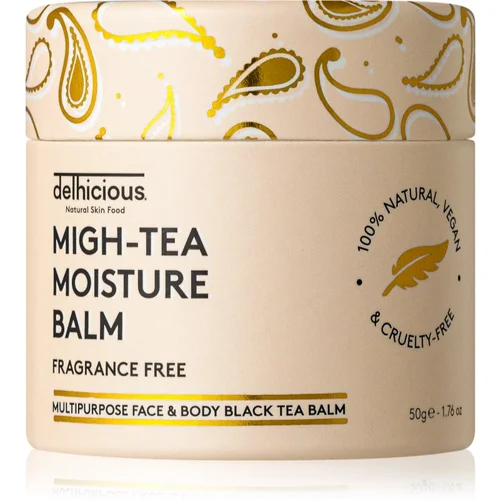 delhicious MIGH-TEA MOISTURE BALM multifunkcionalni balzam za vrlo suho i osjetljivo lice bez mirisa 50 g