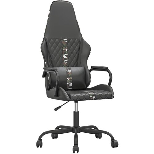 VidaXL Masažni gaming stol kamuflažno in črno umetno usnje, (21377544) Slike