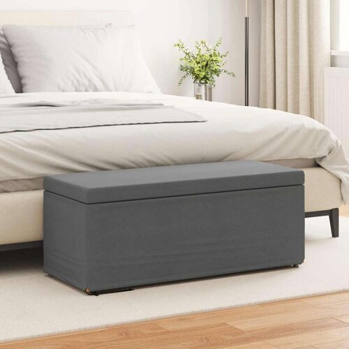  Stolica Temno siva 101 x 41 x 40 cm Tkanina in obdelano les, (5000302503) Cene