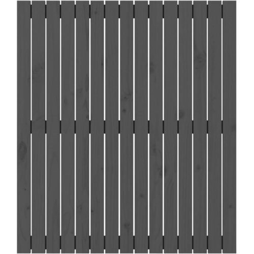  Zidno uzglavlje sivo 95,5x3x110 cm od masivne borovine Slike