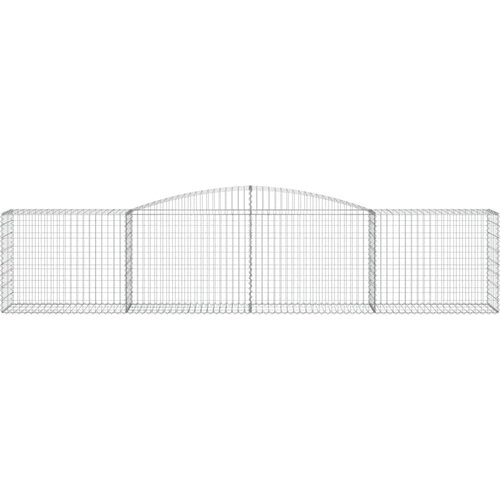  Lučne gabionske ko&amp;scaron;are 6 kom 400x50x80/100 cm pocinčano željezo Slike