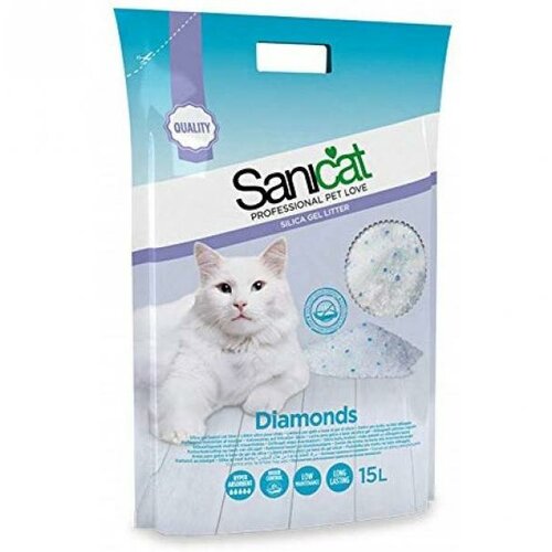Sanicat cat diamonds posip silikonski 5L Slike