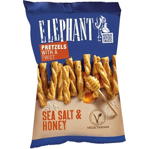 ELEPHANT &Scaron;tapići Twists sea salt & honey 160g Cene