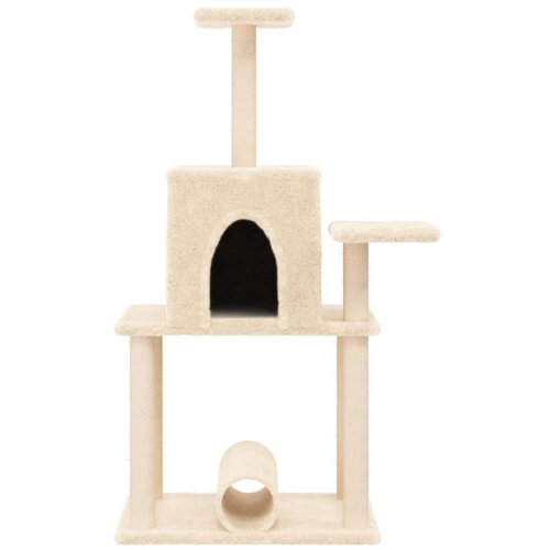  Penjalica za mačke sa stupovima za grebanje krem 122 cm Slike