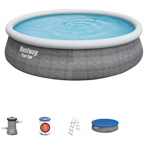  Quick-Up Fast Set (Ø x V: 457 x 107 cm, Siva, 12.362 l) Cijene