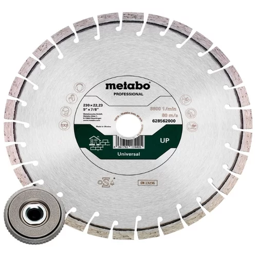 Metabo set - diamantni TS rezilni disk 230x22,23mm, UP+ 1x Quick nut 628583000