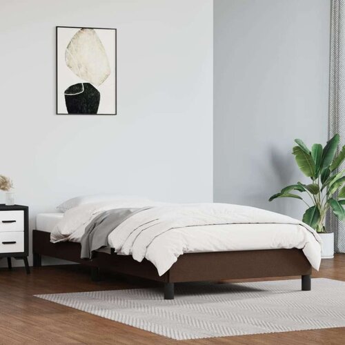  Posteljni okvir rjav 100x200 cm umetno usnje, (20723577) Slike