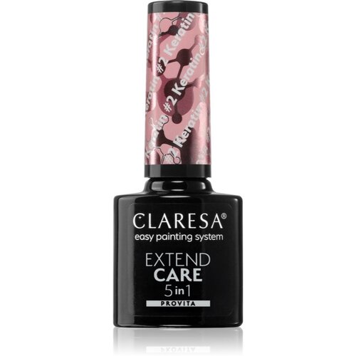 Claresa Extend Care 5 in 1 Keratin podlak za gel nohte s hranilnim učinkom odtenek #2 5 g Cene