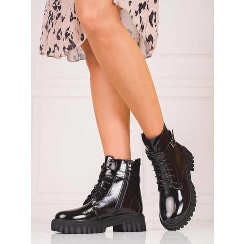 SHELOVET women&amp;#039;s workers made of patent leather Slike