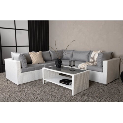 Venture Home Amazon kutna vrtna lounge garnitura, bijela Cijene