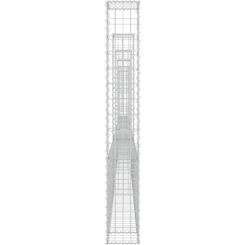  Gabionska ko&amp;scaron;ara U-oblika sa 6 stupova 620x20x150 cm željezna Slike