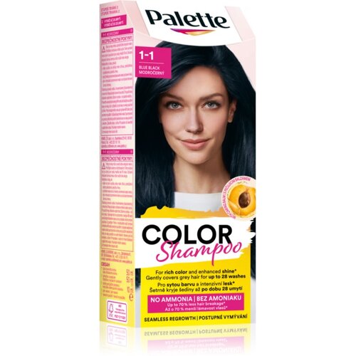 Schwarzkopf Palette Color Shampoo šampon za toniranje nijansa 1-1 Blue Black 50 ml Cene