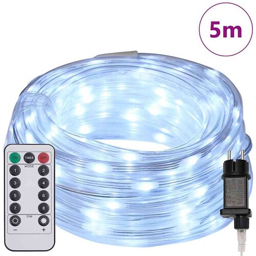 VidaXL Svjetlosna uže s 120 LED svjetlima Hladno Bijela 5 m PVC Slike