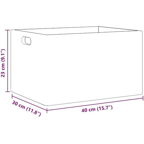 VidaXL Drvena kutija s ručkama 40x30x23 cm puno drvo bor Slike