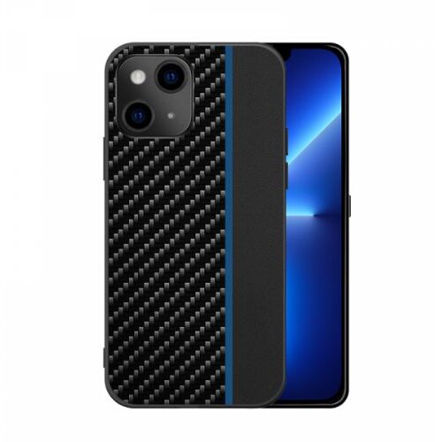 Nillkin silikonski ovitek za iphone 13 pro - carbon črn z modro črto Slike