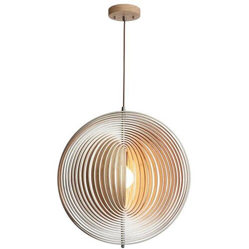  Drveni luster na sajli 1xE27/60W/230V prečnik 50 cm masiv/furnir/kaučukovac Cene
